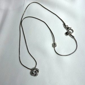 Brighton silver rhinestone necklace